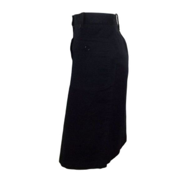 FACONNABLE Skirt, 14, Black, Closet Staple, Button front, Pockets, Belt loops - Picture 8 of 12